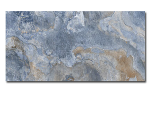 Pavimento porcelánico imitación pizarra Aspen blue 60 x 120 cm 1.62 m2
