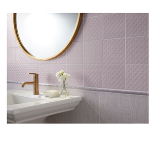 Annie Selke Argento Orchid Ceramic Wall Tile - 13 x 23 in.